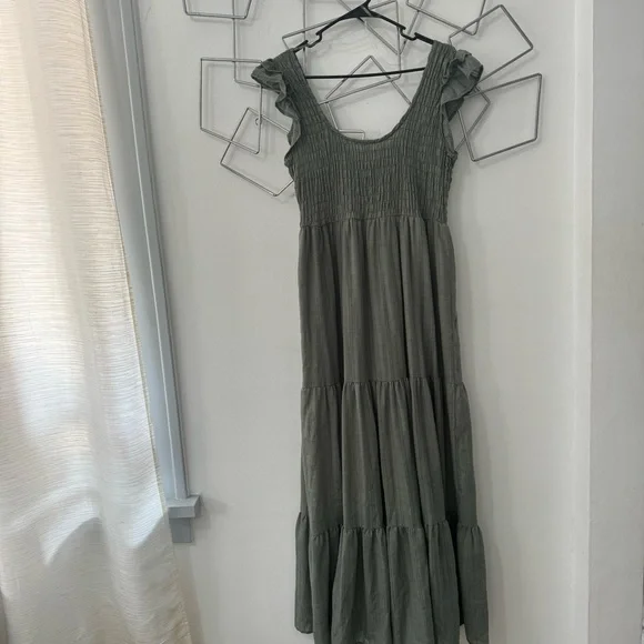 Penelope Rose Cottagecore Flowy Tiered Maxi Dress Size Large - Picture 2 of 5